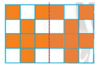Em hãy vẽ các hình sau vào vở rồi tô màu các ô vuông để mỗi hình thu