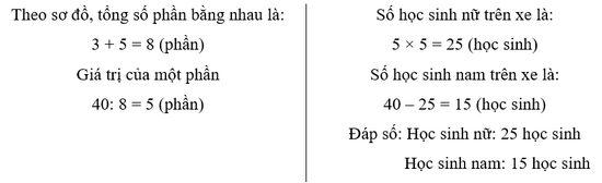 Vở bài tập Toán lớp 5 Chân trời sáng tạo Bài 10: Tìm hai số khi biết tổng và tỉ số của hai số đó